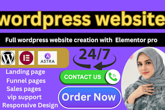 wordpress landing elementor expert and funnel builder