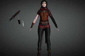be 3d action game character,vrm modular, fur texture, game nsfw, rig3d cc4,ue4,5