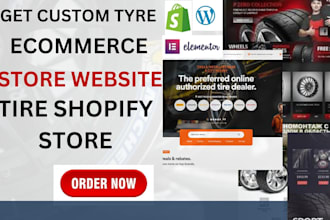 build a tyre ecommerce store website tire shopify custom website