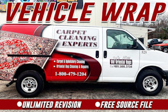 create van wrap design, car wrap design, truck wrap design