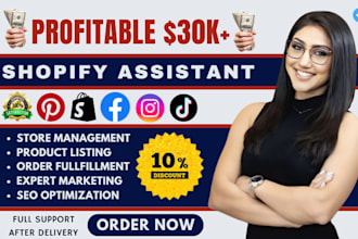 be your shopify virtual assistant do shopify marketing boost shopify sales