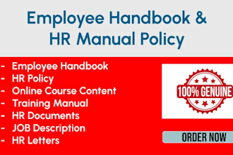 create employee handbook, policies and HR manual