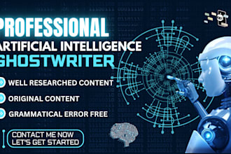 be your artificial intelligence book ghostwriter