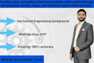 give you best mechanical articles, blogs and technical writing services