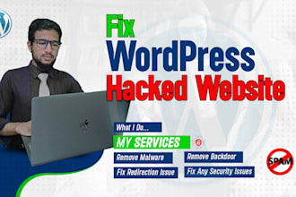 expertly do malware removal, fix and secure your wordpress site quickly