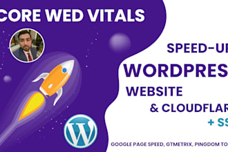 do wordpress speed optimization, gtmetrix report, 3 months free support