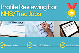 review your nhs or trac jobs profile to boost your chances