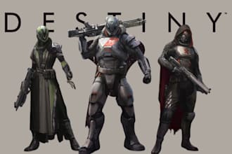 create and edit destiny 2 guardian, weapon integration, vrchat