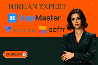 develop mobile apps using appsheet, appmaster and softr