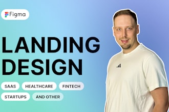design premium landing page, home page, website in figma or uiux