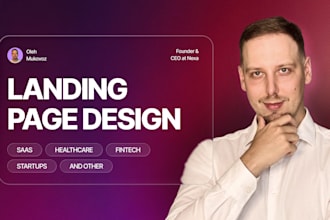 design premium landing page, home page, website in figma or uiux