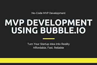 develop a functional mvp for your startup using bubble io