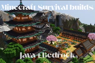 build minecraft castle villages house base etc