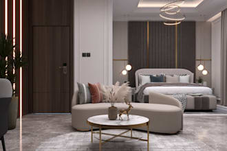 model and render realistic architectural 3d interior and exterior