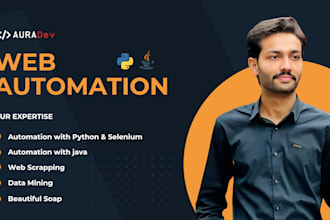 do web scrapping and automation in python  selenium and java