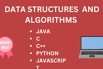 do complex data structures and algorithms tasks in java, cpp