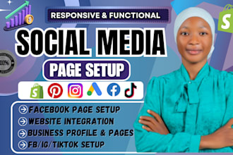 fix, create face book page, instagram page, manage facebook business page