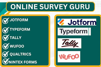 create jotform nintex form typeform surveyplanet tally wufoo qualtrics survey VA