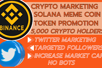 crypto marketing to grow solana memecoin, use x twitter marketing rise token