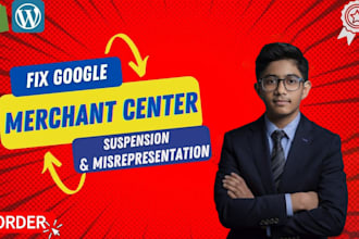 fix google merchant center suspension, misrepresentation, and claim website