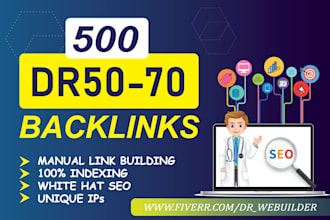 do high quality DR 70 dofollow SEO backlinks