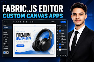 build a custom fabric js image editor and canvas app