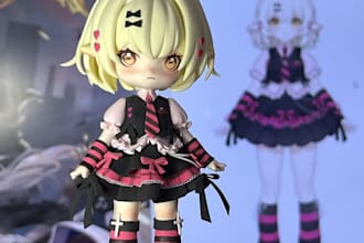 commission for custom chibi clay figure