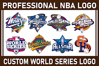 make custom nba, mlb, world series, all star game, and parody logo, for you