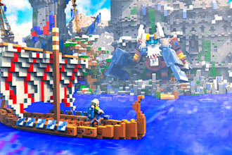 make cinematic minecraft thumbnail, art