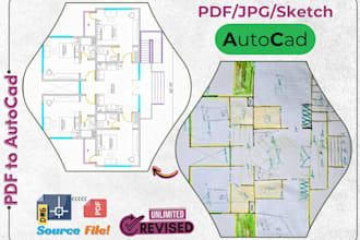 be a draftsman for commercial architecture and autocad layout