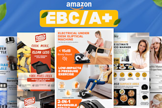 design amazon listing images and premium ebc a plus content
