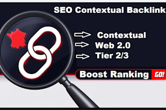 create 400 web 2 link building and 10k tier 2, tier 3 contextual backlinks