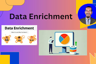 do company data enrichment, appending enrichment and missing data collect