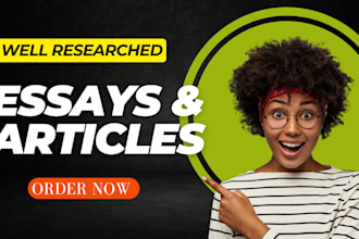 do thorough research and write about any topic