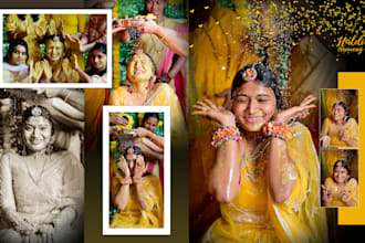 professional wedding album designer with creative way