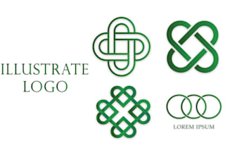 create knot logo or illustre celtic style