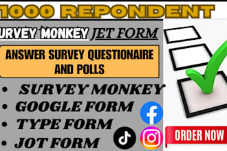 gather over 1000 audience to complete your online survey questionnaire and polls
