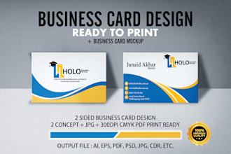 impressive modern business card design
