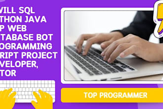 sql python java cpp web database bot programming script project developer, tutor