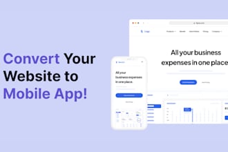 convert wordpress wix shopify website bubble io web into android and iphone app