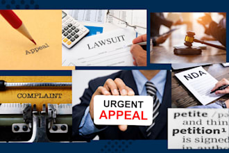 draft lawsuits complaints petitions motions appeals mou injunctions answer nda