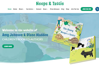 design children author website, book author website, children book website
