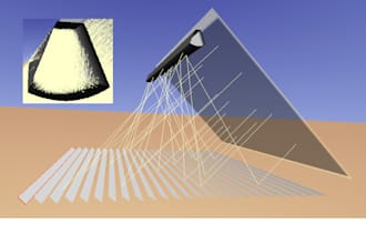 design and model a solar collector using ray tracing software