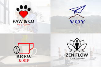 do modern travelling agency or minimalist logo design