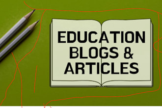 write education topics article, essay, sow and lesson plans