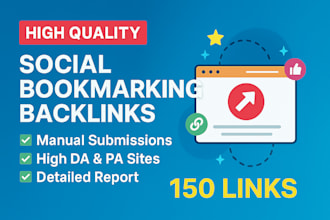 create high quality manual social bookmarking backlinks for SEO