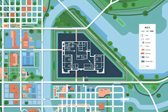 do vector maps design, site plan, city maps
