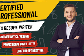 provide resume writing, cover letter and linkedin services