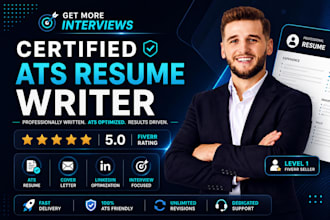 provide resume writing, cover letter and linkedin services