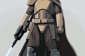 draw sci fi, star wars, robot, mecha, spaceship, character concepts